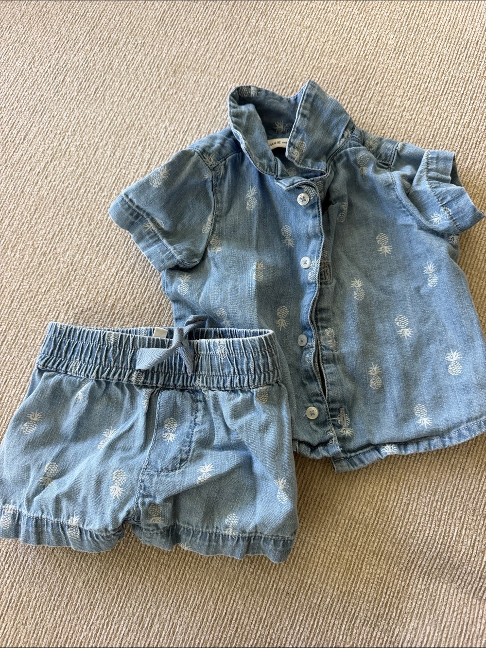Janie and Jack Chambray Matching Outfit